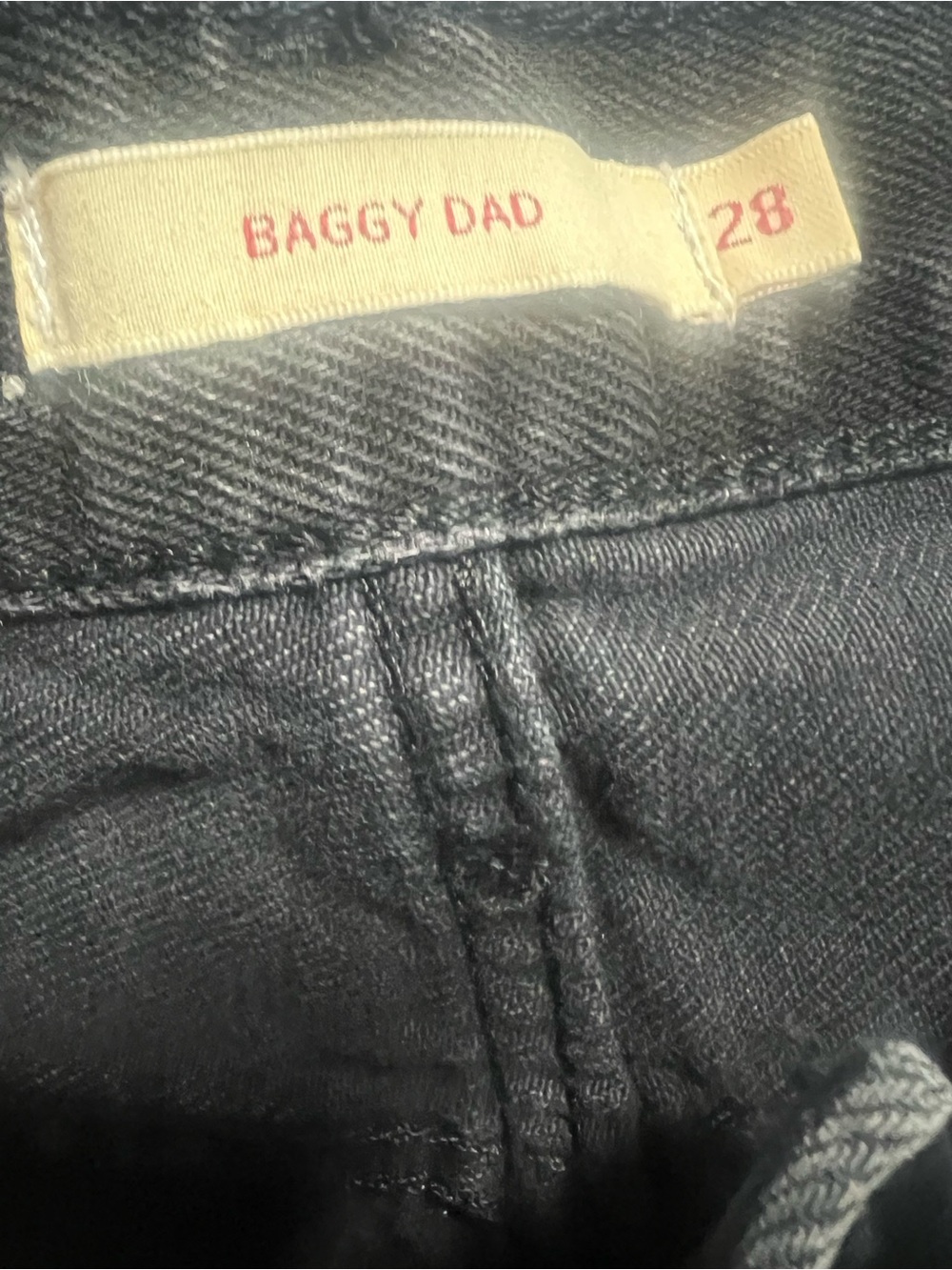 Levi’s Premium Baggy Dad Black Wash Straight Leg Jeans NWT 28x30 - Picture 6 of 7